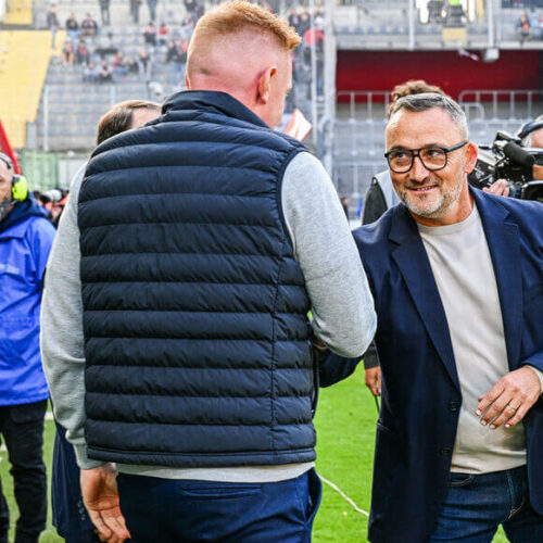 Franck Haise applaudi à Bollaert